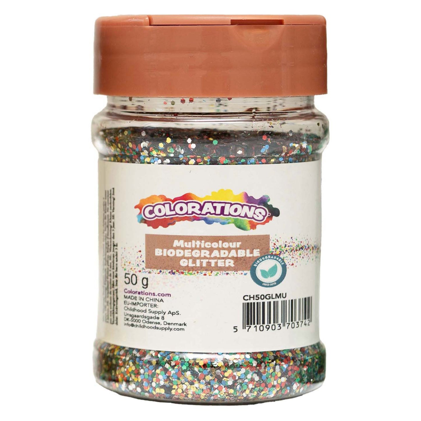 Färben - biologisch abbaubarer Glitzer -Multi -Farben - 50g