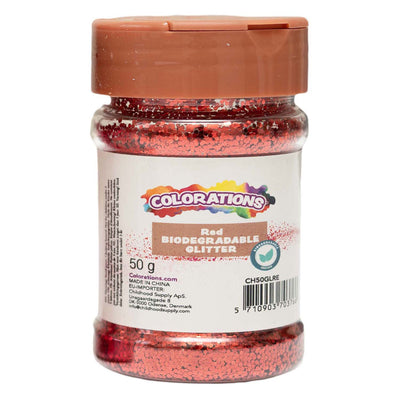 Färben - biologisch abbaubarer Glitzerrot - 50g