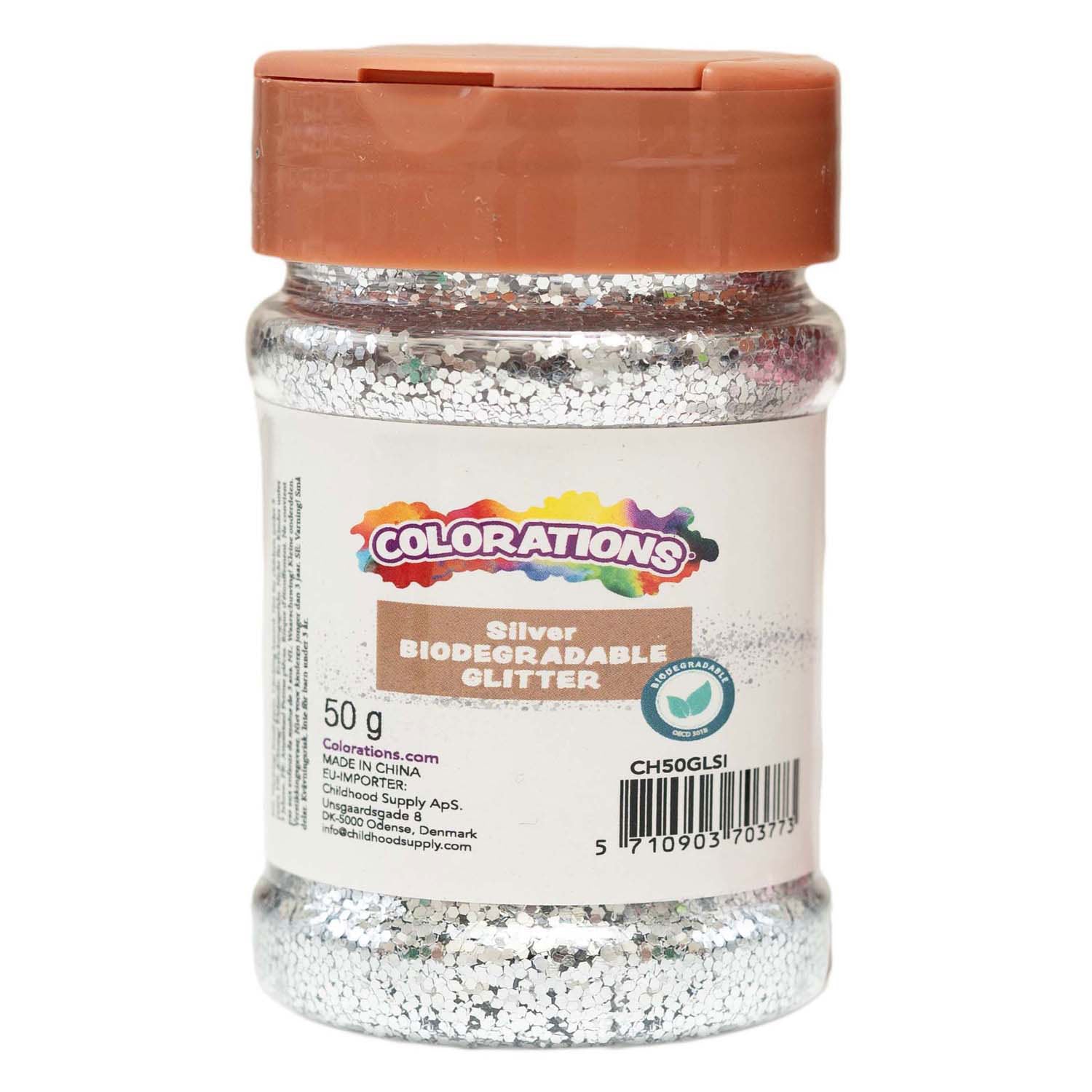 Färben - biologisch abbaubares Glitzer Silber - 50g
