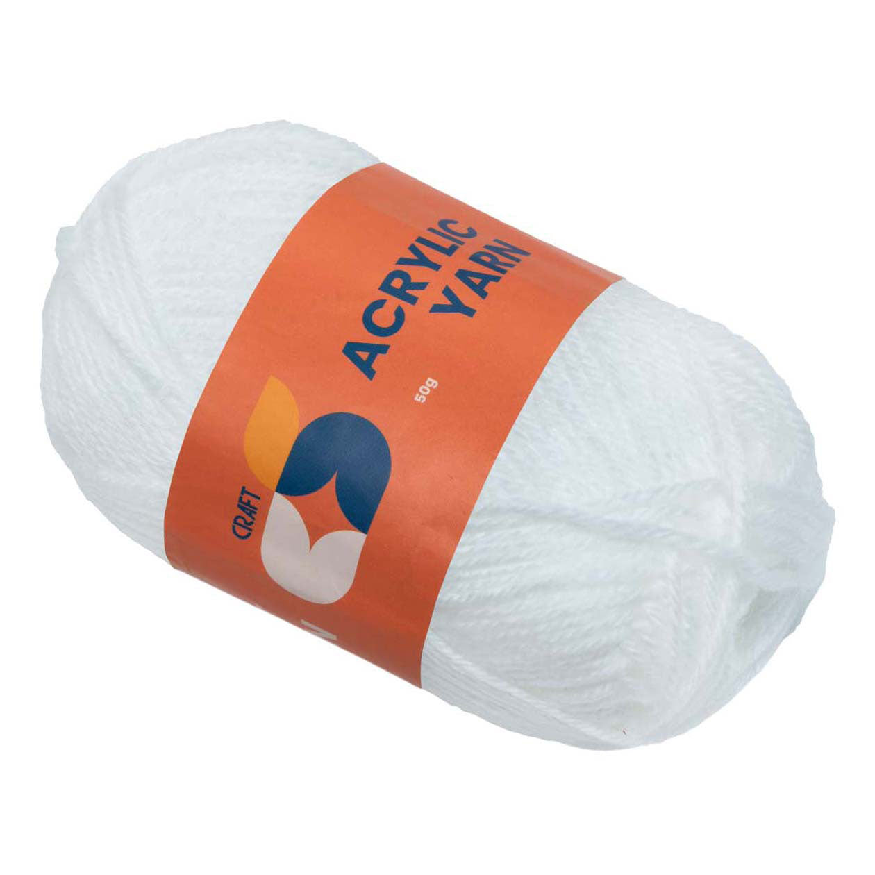 Färben - Acrylgarn weiß, 50g