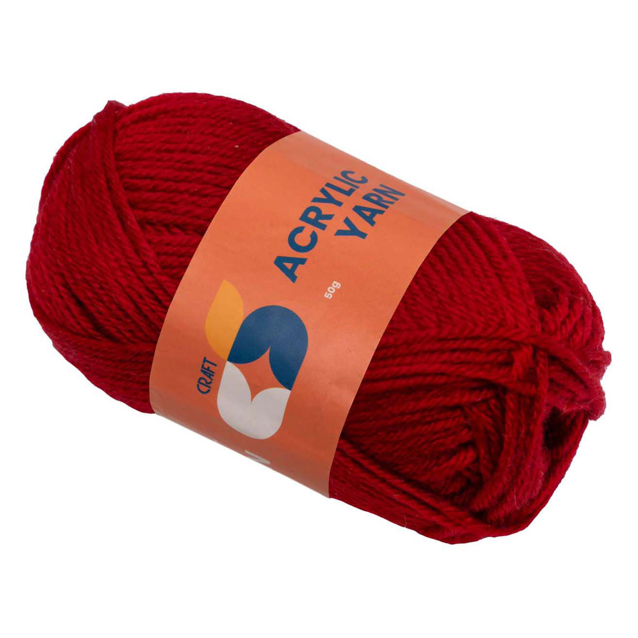 Färben - Acrylgarn rot, 50g