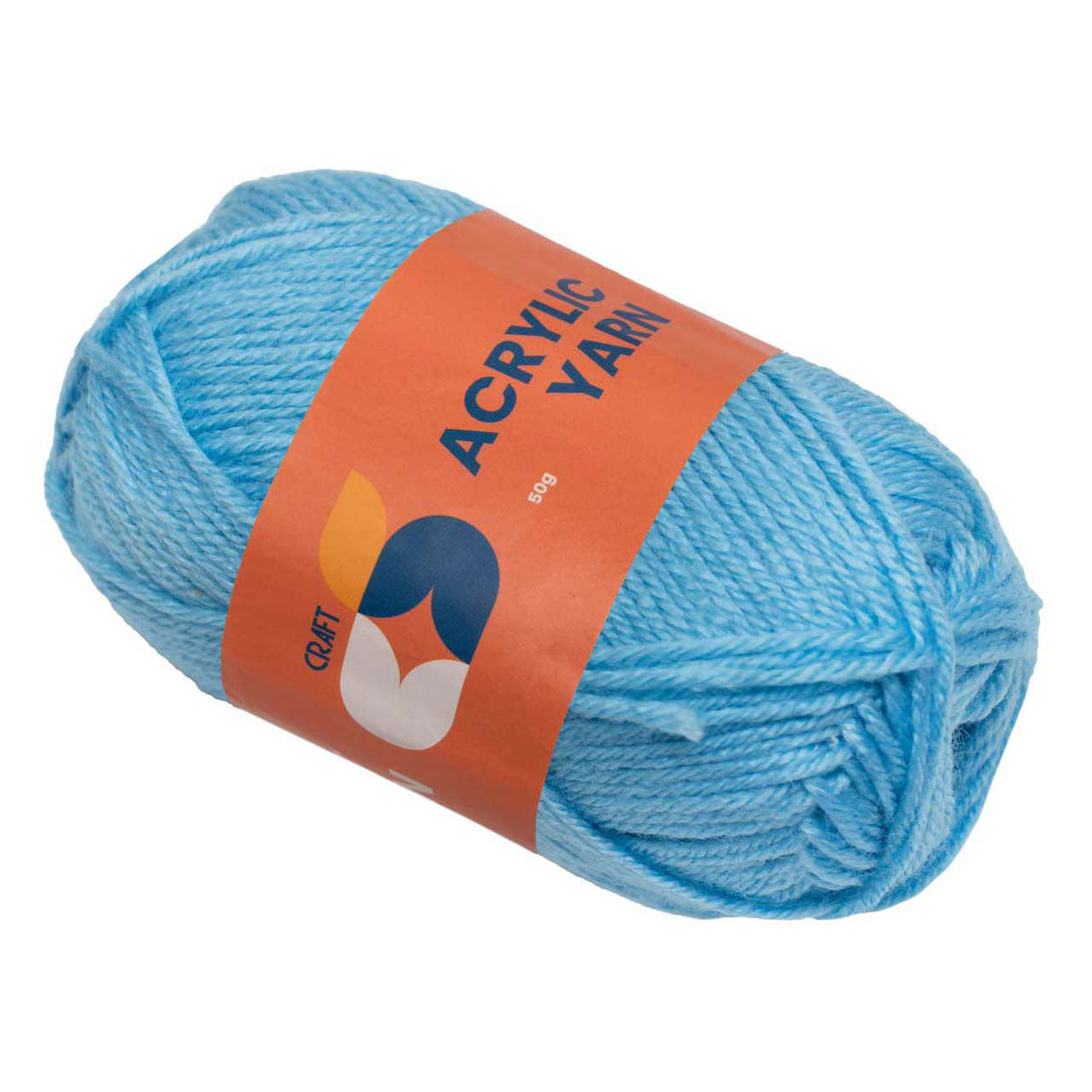 Färben - Acrylgarn hellblau, 50g
