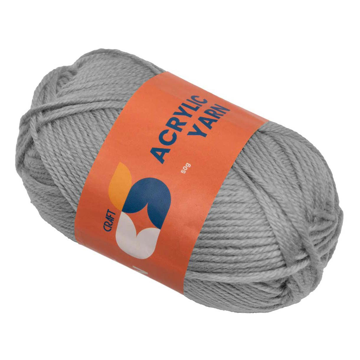 Färben - Acrylgarn grau, 50g