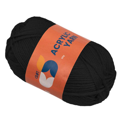 Färbung - Acrylgarn schwarz, 50g