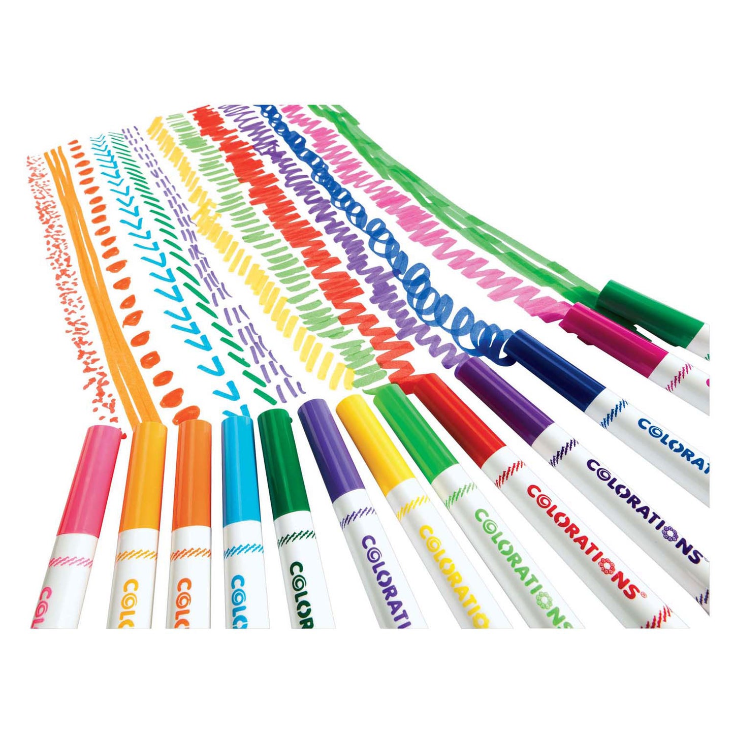 Färbungen - Waschbare dicke Marker - 16 Farben, 256st.