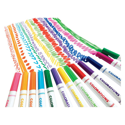 Färbungen - Waschbare dicke Marker - 16 Farben, 256st.