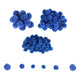 Färbungen - Mini -Pompons Blau, 100..