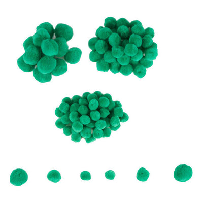 Färben - Mini Pompons Green, 100..
