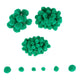 Färben - Mini Pompons Green, 100..