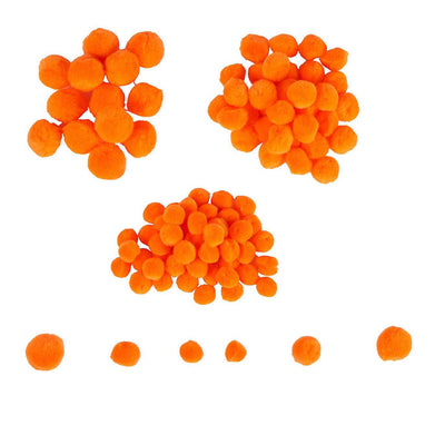 Färben - Mini Pompons Oranje, 100..