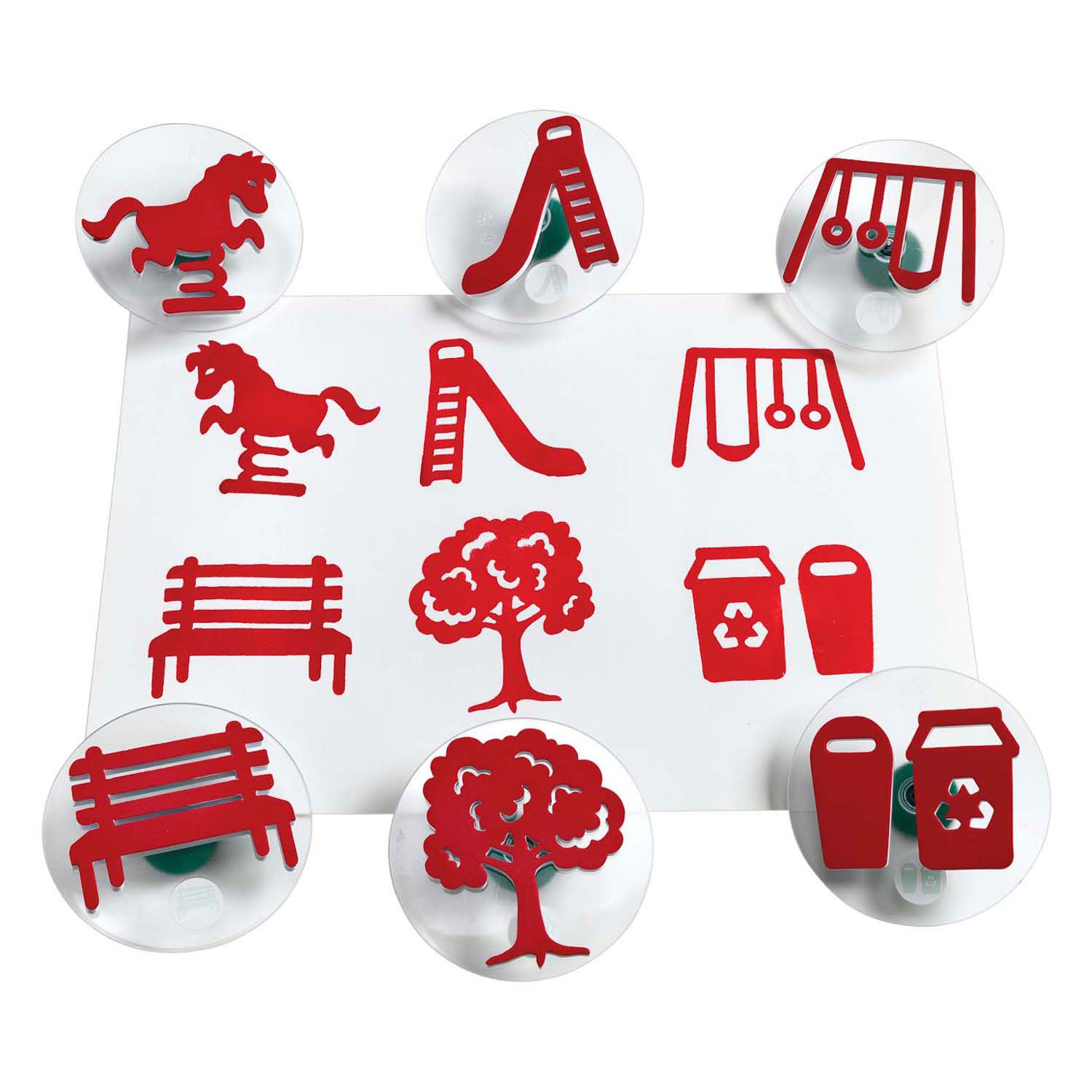 Färben - Easy Grip Stamps Playplatz