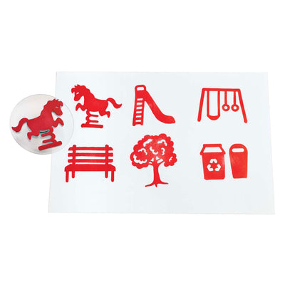 Färben - Easy Grip Stamps Playplatz