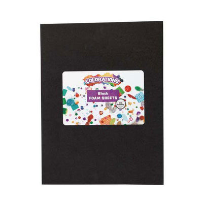 Colorationen - Schaumstoffplatten schwarz, 10 Stk.