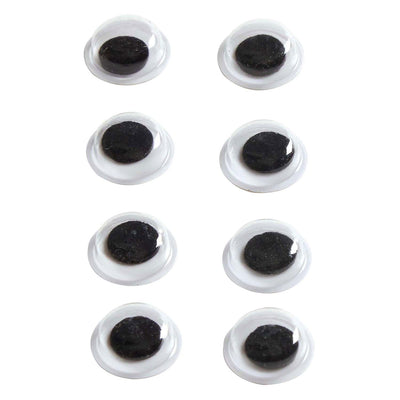 Färbung - Schwarze Wackelaugen im Topf, 1000st.