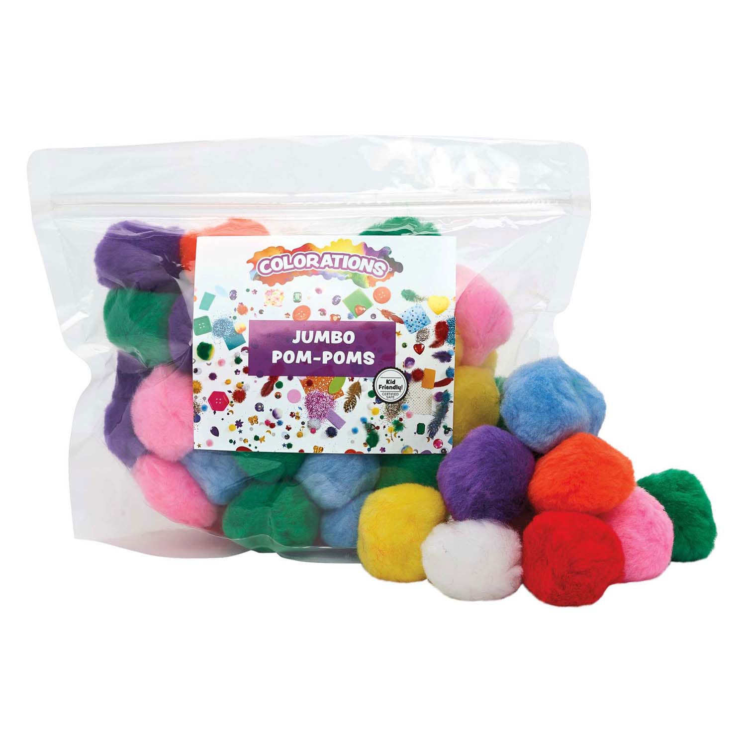 Färben - Farbige Pompons 5 cm, 50..