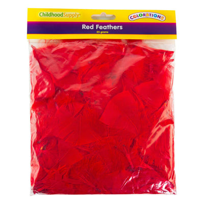 Färben - rote Federn, 25 Gramm