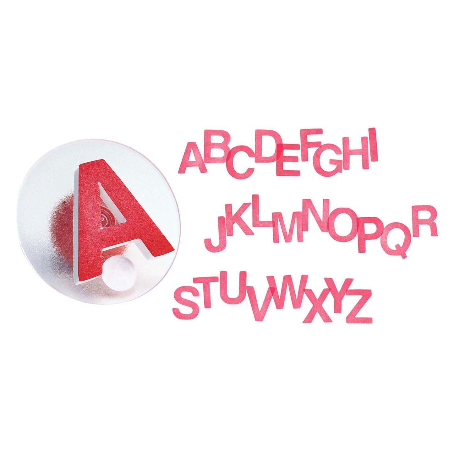 Farbgebiete - einfache Stempel von Grip -Großbuchstaben, 26st.