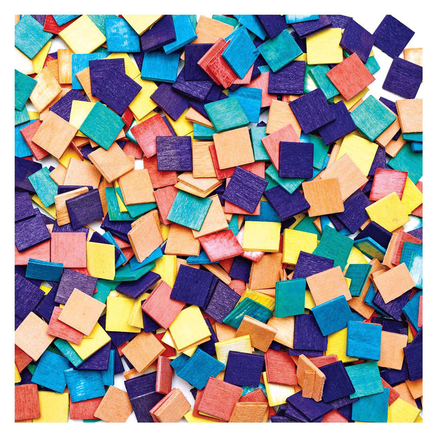 Färbung - Holzmosaikquadrate, 1000st.