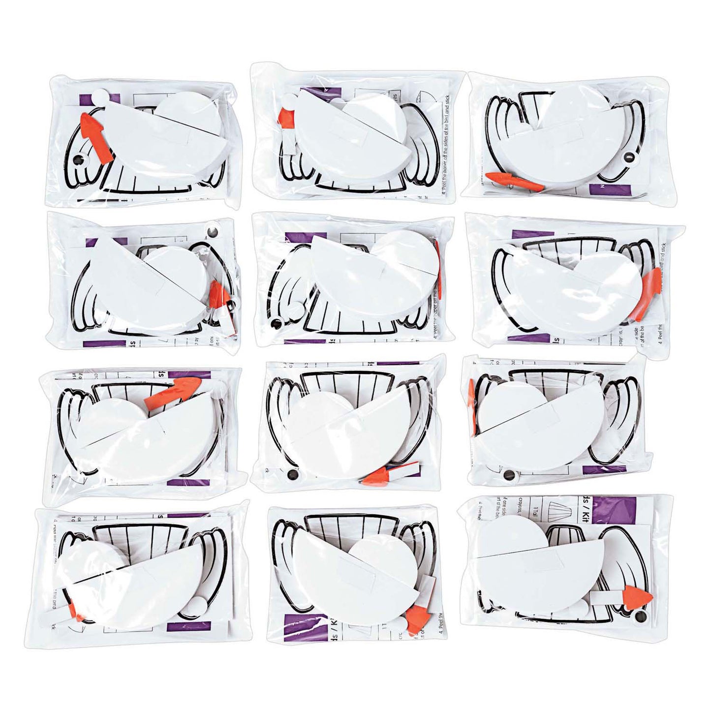 Farbgebiete - Vogel Craft Set, 12dlg.