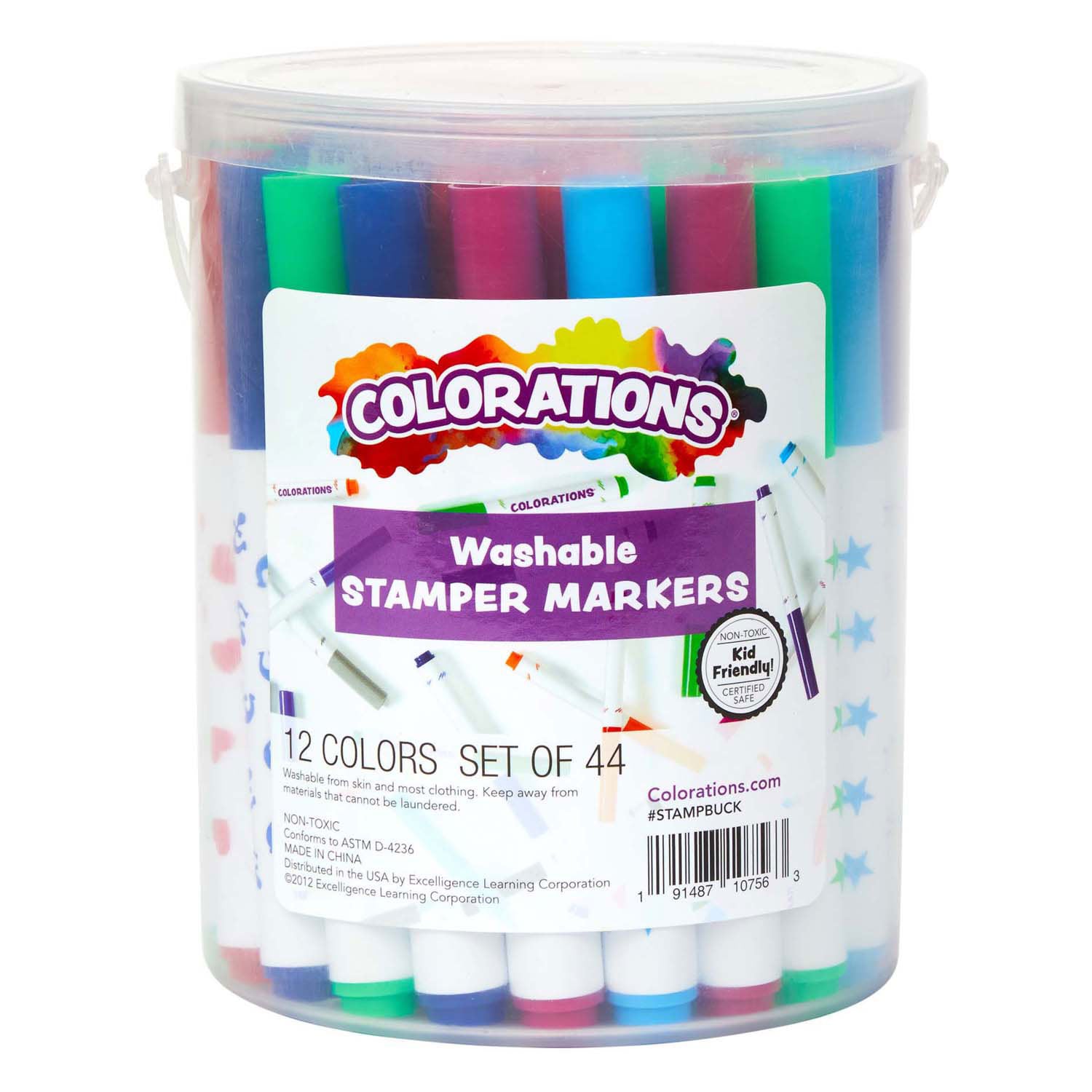 Colorations - waschbare Stempelmarker, 44 Stk.