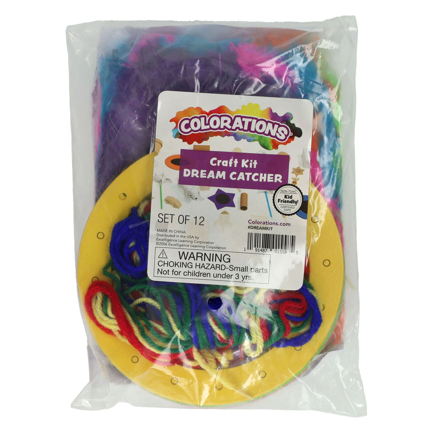 Colorations - Bastelset Bunte Traumfänger - 12er Set