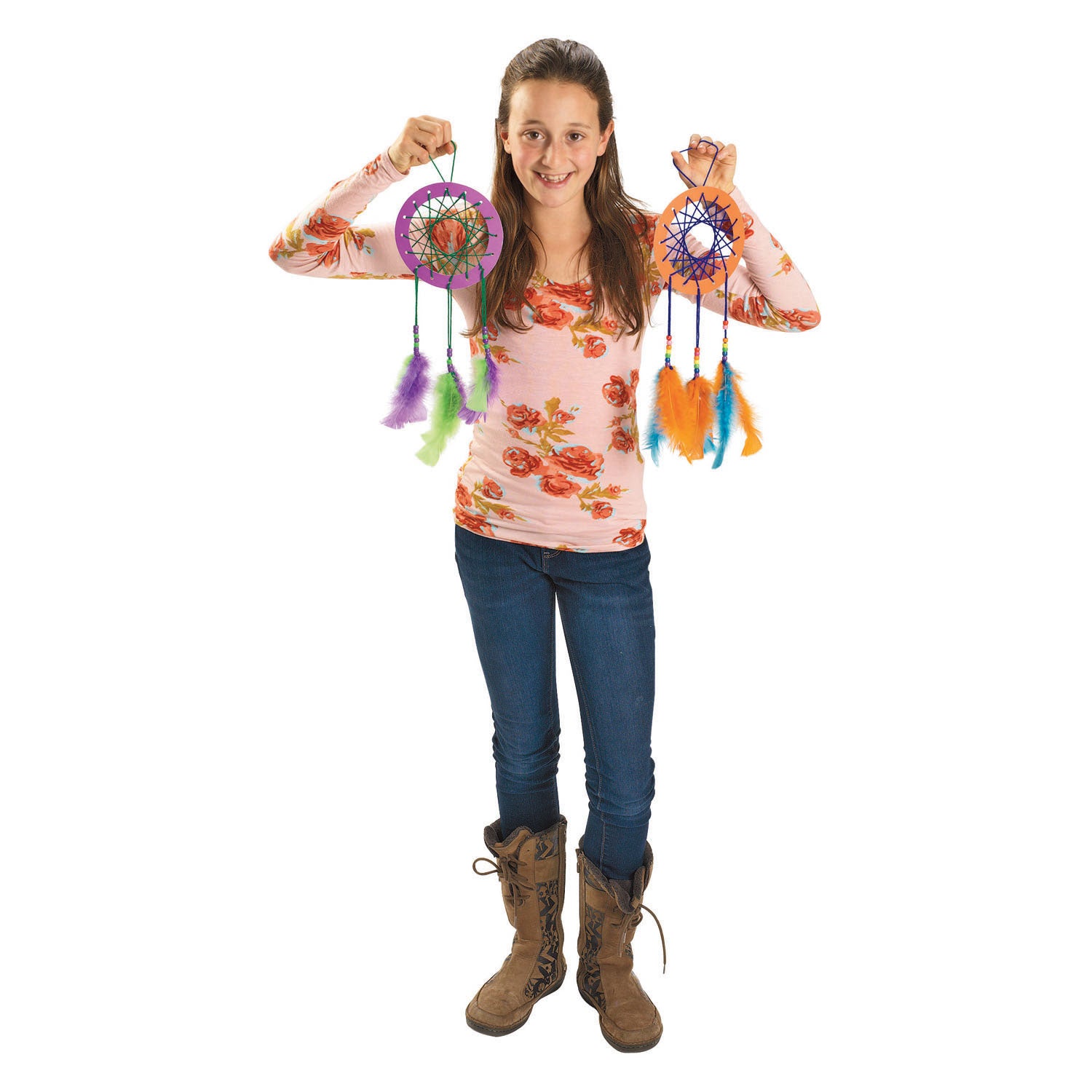 Colorations - Bastelset Bunte Traumfänger - 12er Set