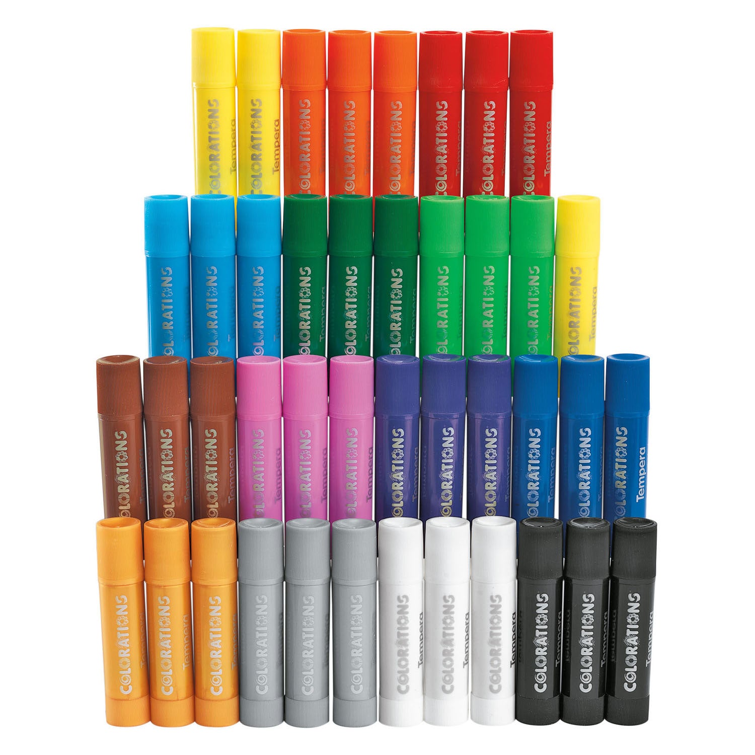 Colorationen - Tempera-Farbstifte in 14 Farben - 42 Stk.
