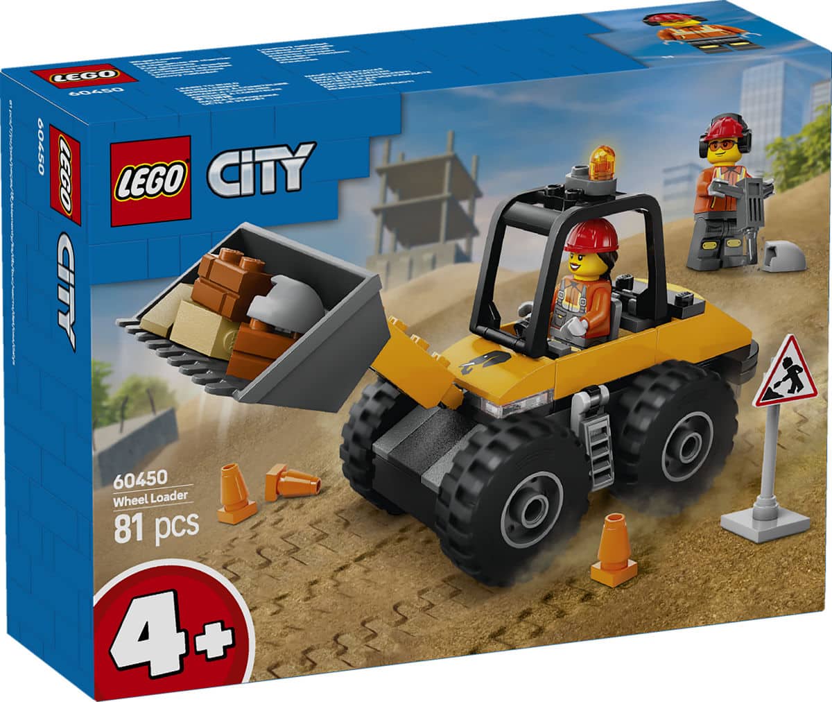 Lego City Yellow Bulldozer Bagger - 60450