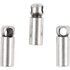 Creativ Company Endkappen, L: 8 mm, D 2 mm, versilbert, 10 Stück 1 Box