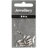 Creativ Company Endkappen, L: 8 mm, D 2 mm, versilbert, 10 Stück 1 Box