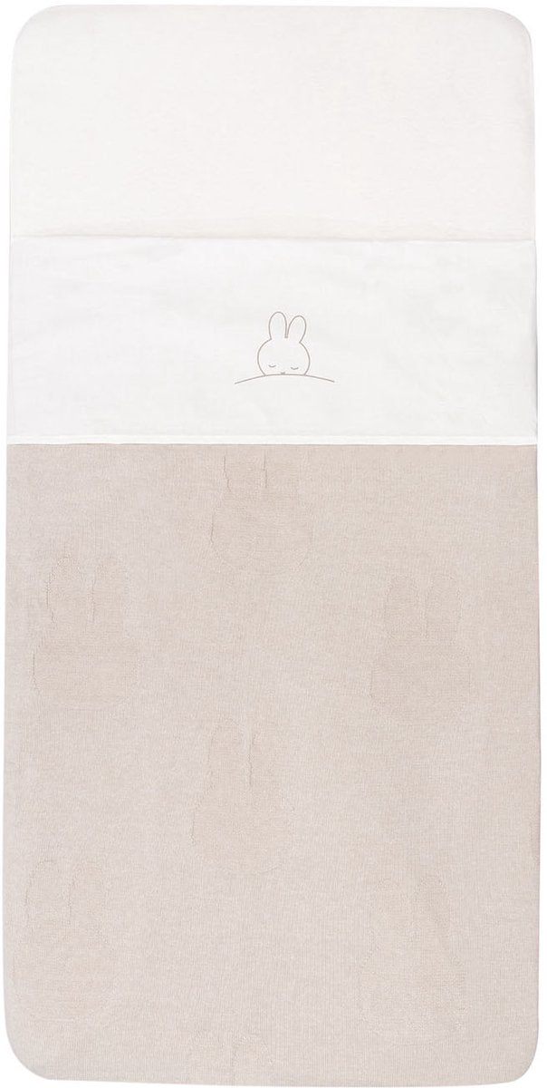 Jollein x Miffy Bettlaken für Kinderbett 75 x 100 cm, Sleepy Miffy – Pilze