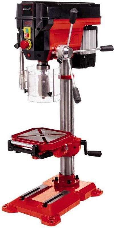 Einhell Säulenbohrmaschine TE-BD 750 E - 750 W - 450-2.500 t min - B16 - MK2 - Schnellspannbohrfutter: ø1-16 mm - max. Bohrtiefe: 80 mm - Bohrtisch: 243x243 mm - Bohrtisch ist neigbar, drehbar und höhenverstellbar