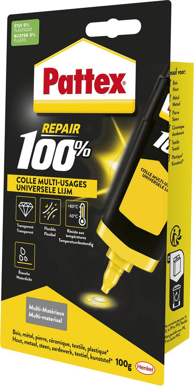 Pattex 1049299 – 100 % 100 g | 6 Stück