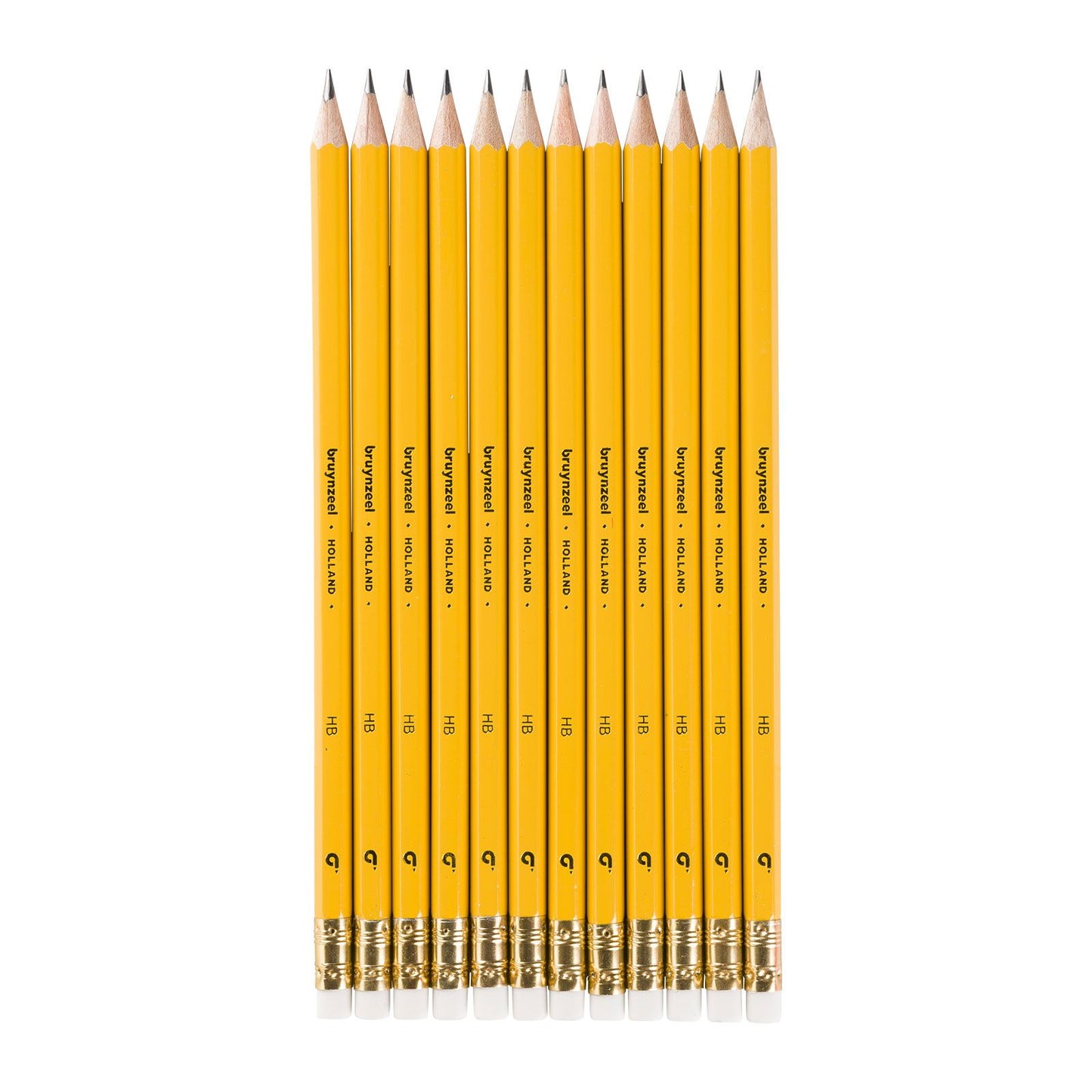 Bruynzeel • HB-Graphitstifte + Radiergummi