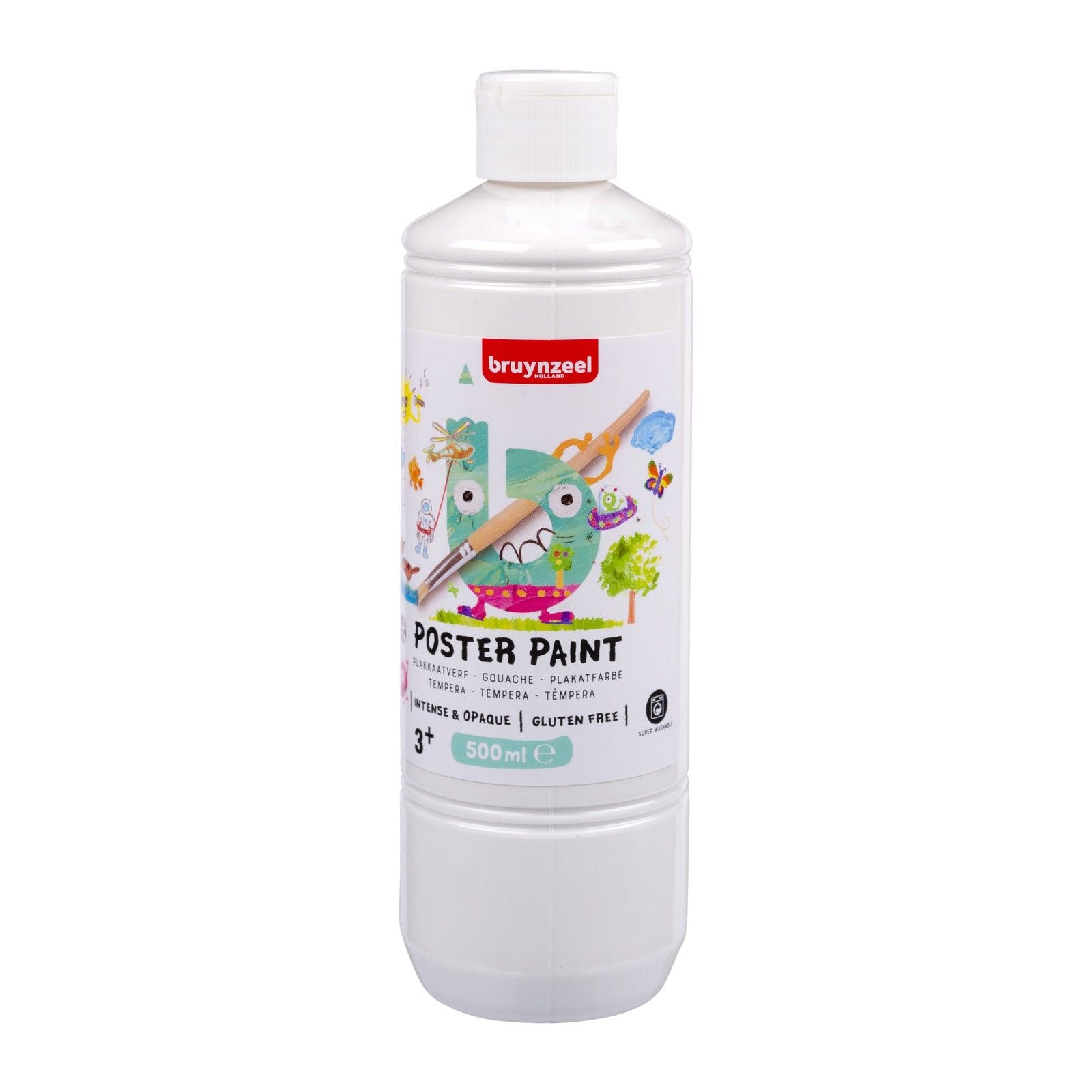 Bruynzeel • Gouache-Plakatfarbe 500 ml weiß
