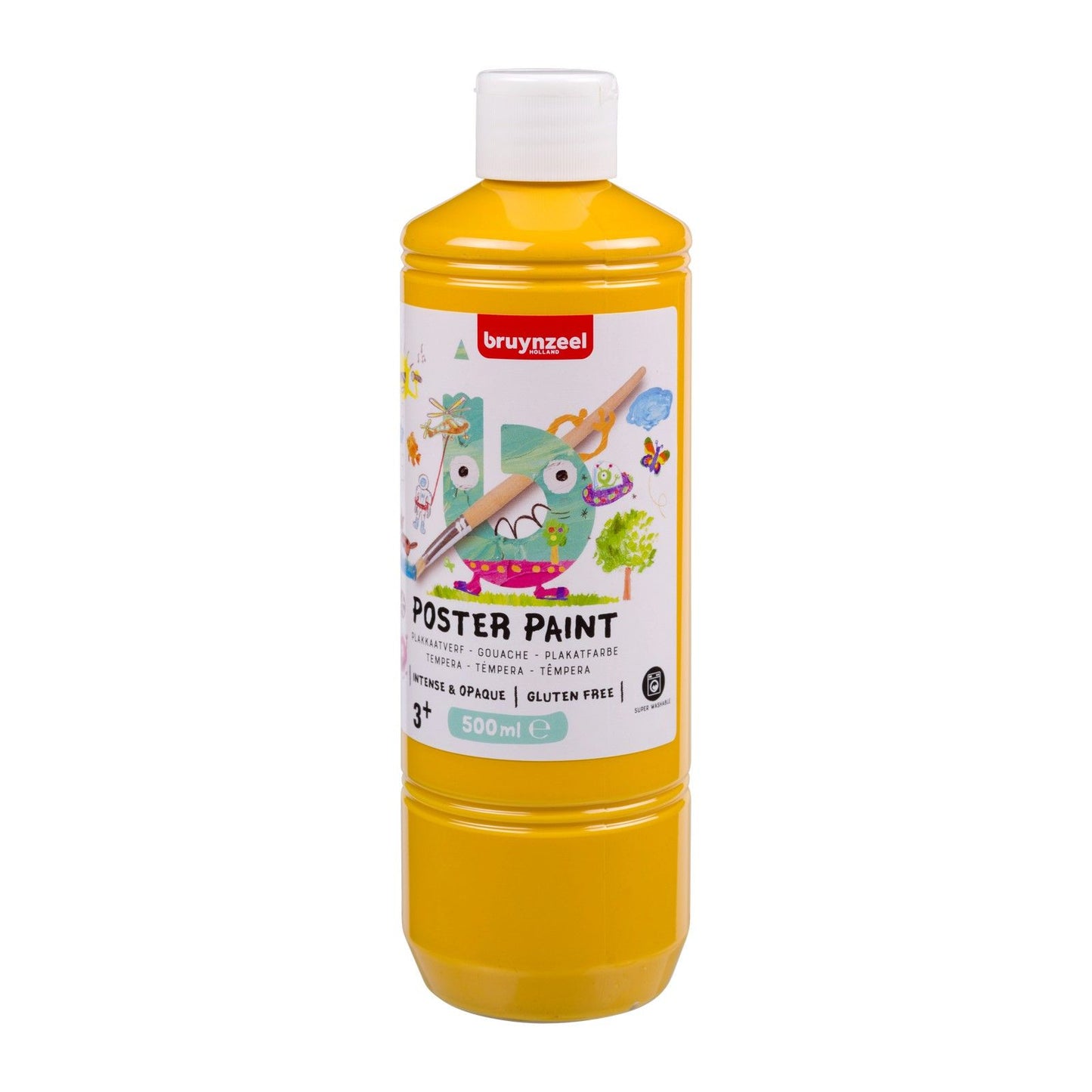 Bruynzeel • Gouache-Posterfarbe 500 ml Sonnenuntergangsgelb