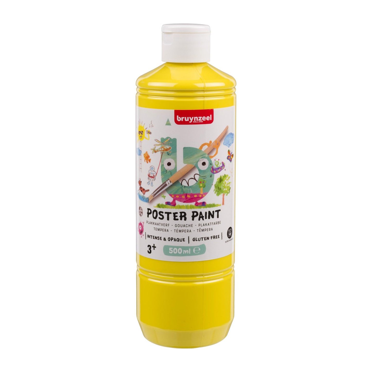 Bruynzeel • Gouache-Plakatfarbe 500 ml Primärgelb