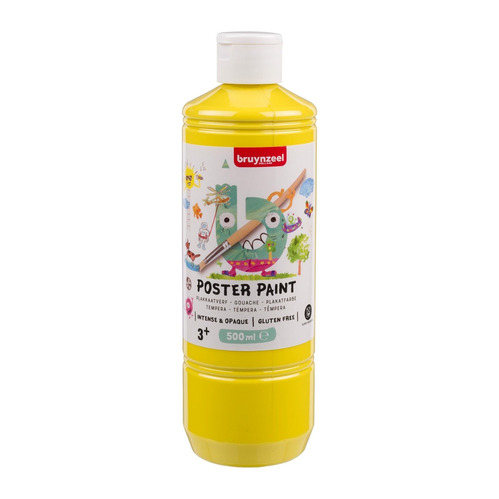 Bruynzeel • Gouache-Plakatfarbe 500 ml Primärgelb