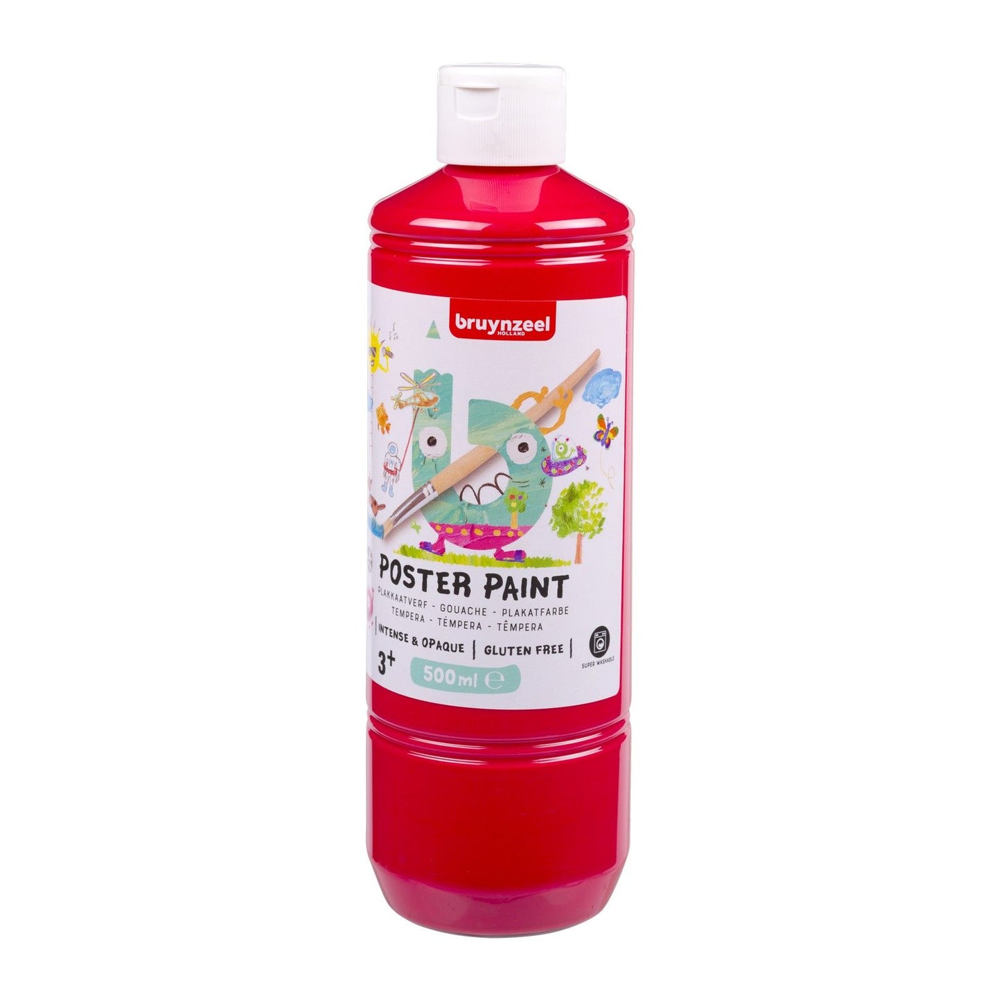 Bruynzeel • Gouache-Plakatfarbe 500 ml rot
