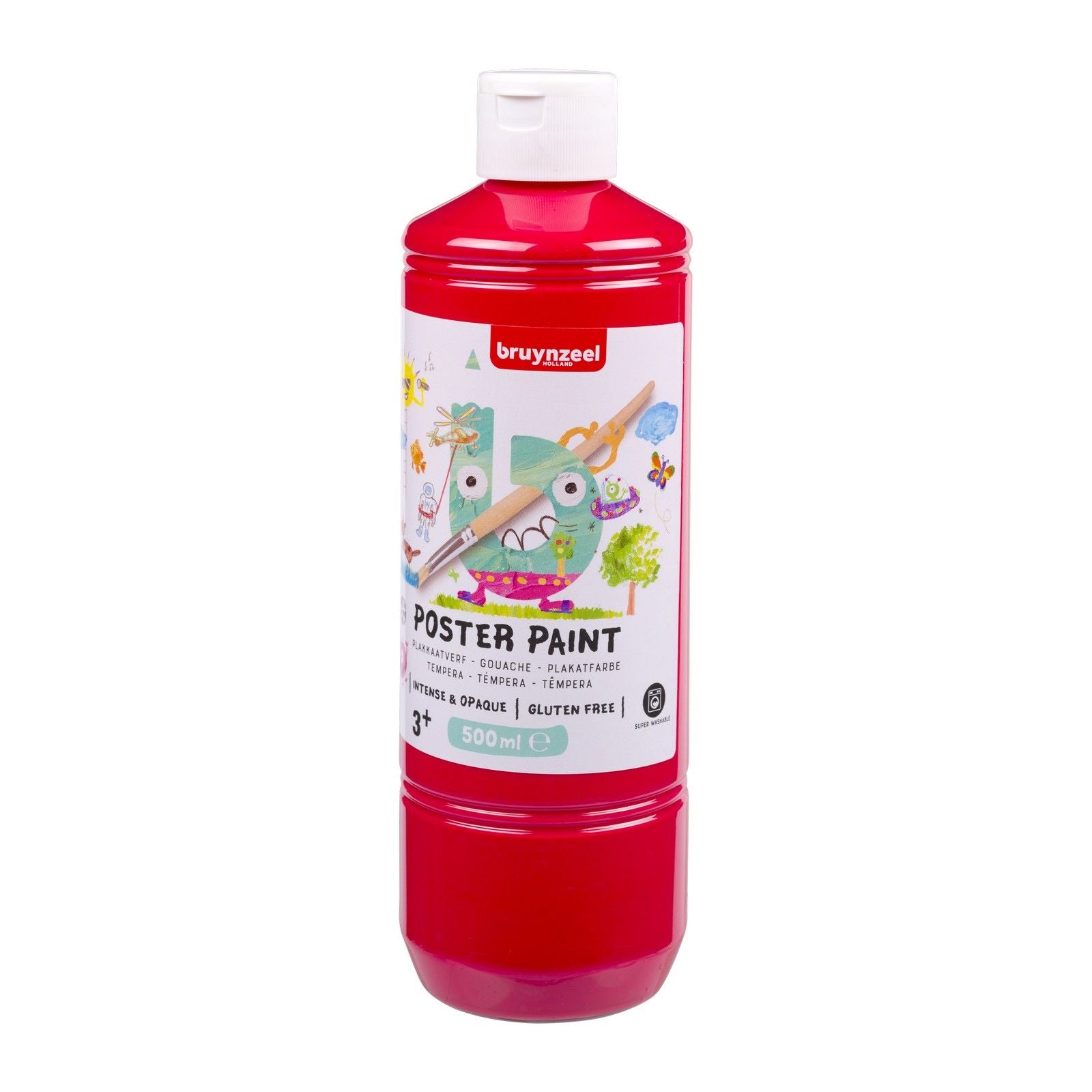 Bruynzeel • Gouache-Plakatfarbe 500 ml rot