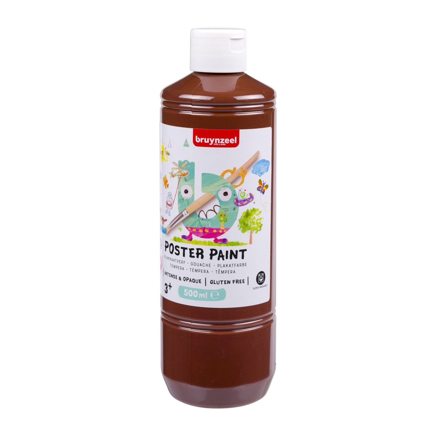 Bruynzeel • Gouache-Plakatfarbe 500 ml braun