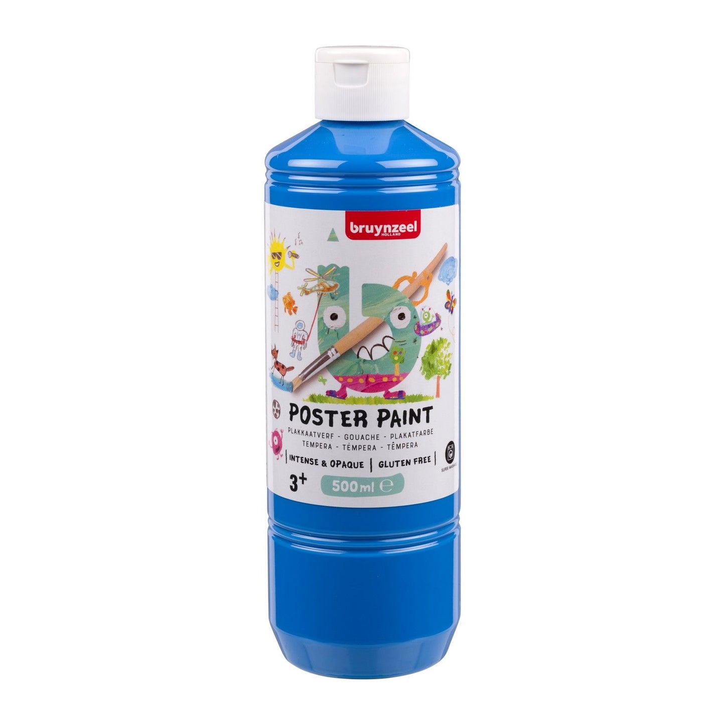 Bruynzeel • Gouache-Plakatfarbe 500 ml Hellblau