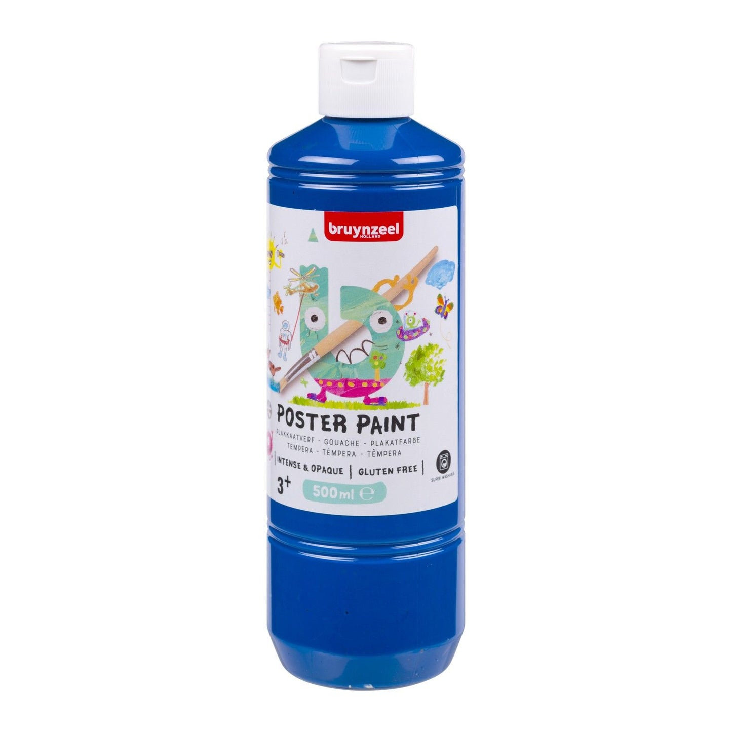 Bruynzeel • Gouache-Plakatfarbe 500 ml tiefblau