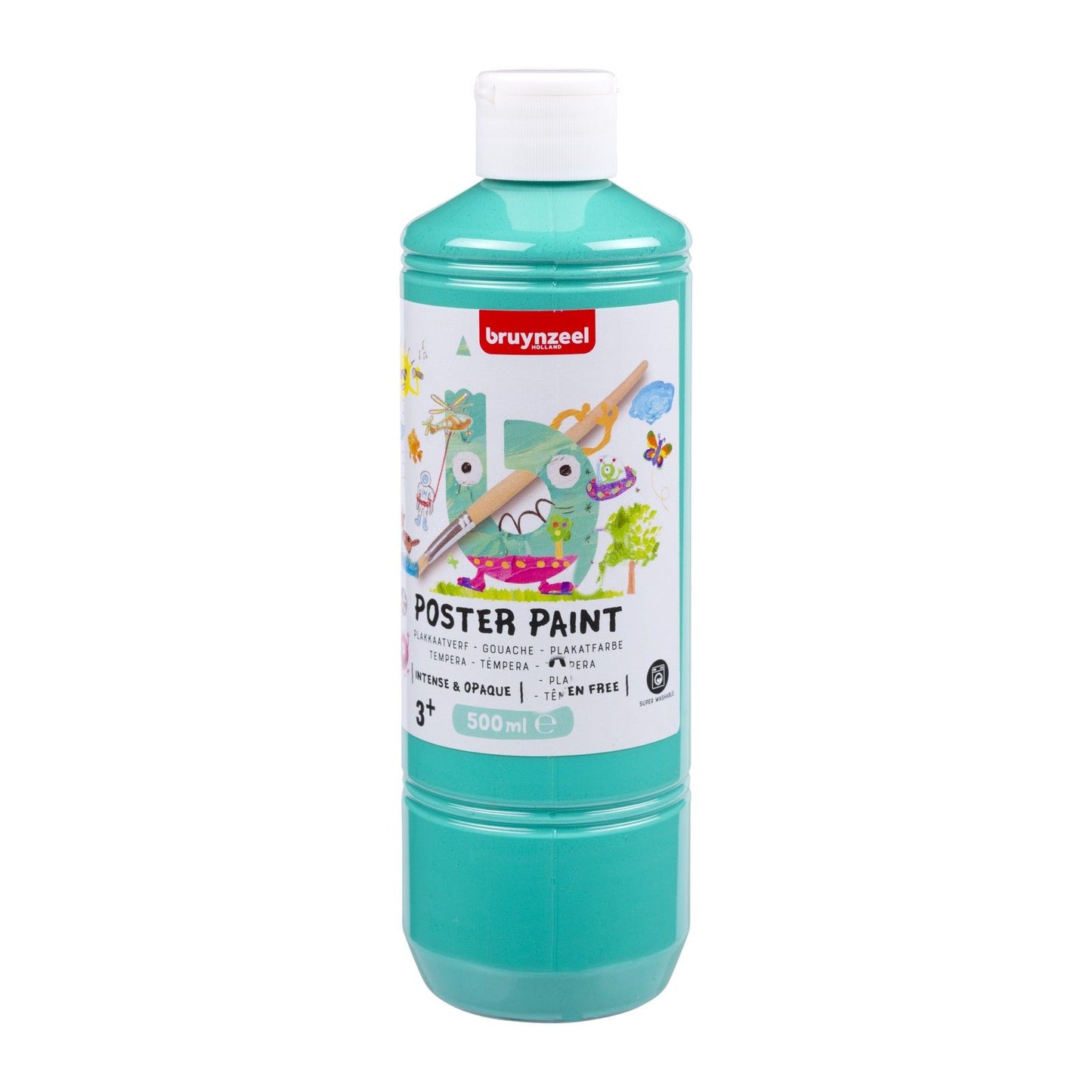 Bruynzeel • Gouache-Plakatfarbe 500 ml Türkis
