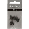Creativ Firmenkreuz, Größe 10x10 mm, Lochgröße 1,5 mm, schwarz, 4 Stück 1 Box