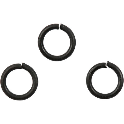 Creativ Firmenringe, Größe 7 mm, Stärke 1 mm, schwarz, 50 Stück 1 Box