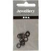 Creativ Firmenringe, Größe 7 mm, Stärke 1 mm, schwarz, 50 Stück 1 Box