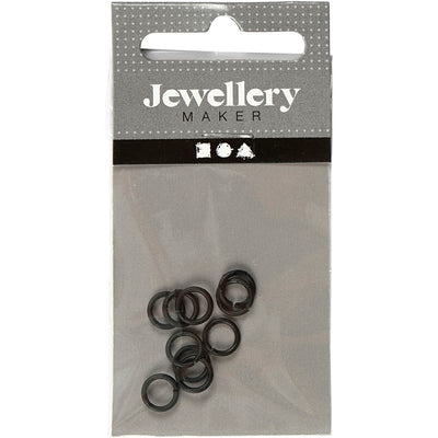 Creativ Firmenringe, Größe 7 mm, Stärke 1 mm, schwarz, 50 Stück 1 Box