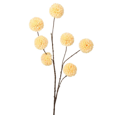 Künstlicher Blumenbommel aus der Roberts-Kollektion, 98 cm, zartes Gelb