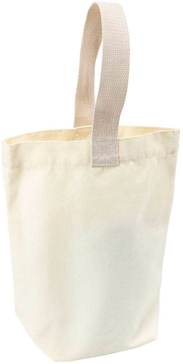 Creativ Company kleine Stofftasche, H: 26 cm, T: 9,5 cm, B: 23 cm, hell natur, 1 Stück
